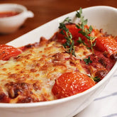 Baked pork chop with cheese and tomatoes (3 pounds)